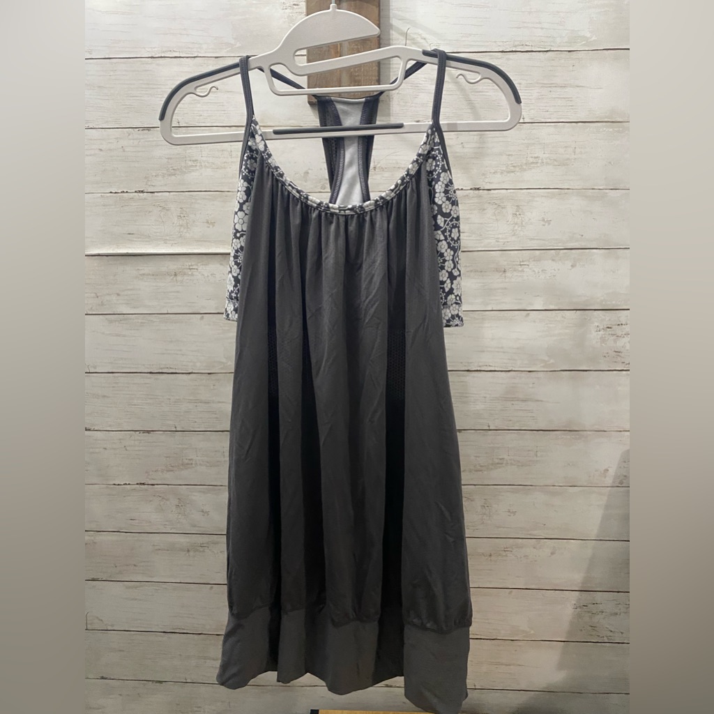 Lululemon No Limits Tank Top In Soot Light Twiggy Printed